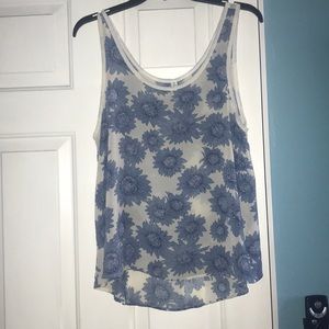 Flower Print Tank Top
